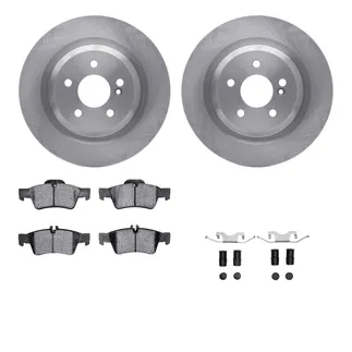 R1 Concepts WFWH1-63119 E- Line Series Brake Rotor W/ Ceramic Brake Pads & Hdw